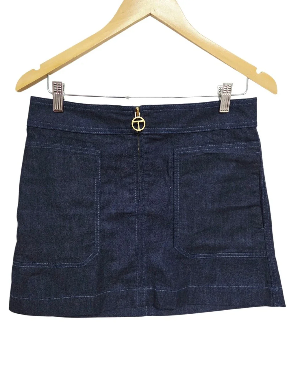 Tory Burch Elise Chambray Denim Mini Skirt Size 4